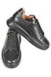 DeepSEA Erkek Siyah Bağcıklı Ortopedik Eva Taban Spor Ayakkabı Sneaker 2509948