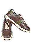 DeepSEA Erkek Kahve Bağcıklı Ortopedik Poli Taban Orjinal Deri Spor Sneaker Ayakkabı 2509956