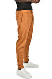 DeepSEA Erkek Taba Beli Lastikli Bağcıklı Kırışmayan Süet Kumaş Rahat Kesim Dar Paça Spor Pantolon 2505556