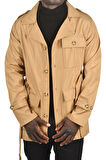DeepSEA Erkek Camel Regular Fit Safari Model Kemer Kuşaklı Astarsız Su İtici Trençkot 2500788