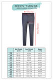 DeepSEA Erkek Füme Beli Lastikli Slim Fit Likralı Duble Paça Penye Spor Pantolon 2502385