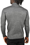 DeepSEA Erkek Antrasit Yarım Balıkçı Yaka Tüylenmeyen İnce Triko Kazak 2505502