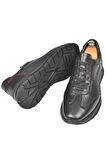 DeepSEA Erkek Siyah Desenli Bağcıklı Yüksek Taban Deri Spor Ayakkabı Casual Sneaker 2509994
