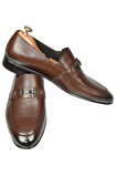 DeepSEA Erkek Kahve Tokalı Klasik Ortopedik Hafif Taban Hakiki Deri Casual Ayakkabı Loafer 2509976