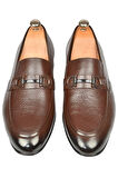 DeepSEA Erkek Kahve Tokalı Klasik Ortopedik Hafif Taban Hakiki Deri Casual Ayakkabı Loafer 2509976
