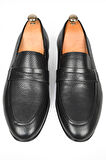 DeepSEA Erkek Siyah Desenli Hakiki Deri Klasik Ayakkabı Loafer 2501002