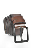 DeepSEA Erkek Kahve Kemer 4,5 cm Spor Kemer Suni Deri Kemer 2402623