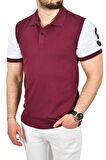 DeepSEA Erkek Bordo Dar Kesim Pamuklu Polo Yaka Tişört Slim Fit Nefes Alan Kıvrılmaz Polo Yaka Tişört 2503022