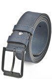 DeepSEA Erkek Lacivert 4 cm Eninde Spor Nubuk Kemer Suni Nubuk Deri Kemer 2402639