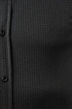 DeepSEA Erkek Siyah Slim Fit Dar Kesim Pamuklu Spor Gömlek Jakar Kumaş Likralı Gömlek 2500552