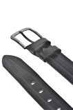 DeepSEA Erkek Siyah %100 Hakiki Deri Kot Kemeri 4,5 cm Özel Yapım Orjinal Deri Spor Kemer 2502648