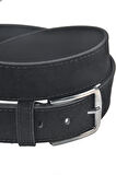 DeepSEA Erkek Siyah 4 cm Eninde Süet Kemer Suni Süet Spor Kemer 2402643