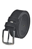 DeepSEA Erkek Siyah 4 cm Eninde Süet Kemer Suni Süet Spor Kemer 2402643