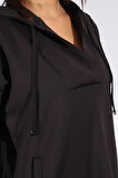 Tolga Saraçoğlu Kadın Rahat Kesim Kapüşonlu Sweatshirt 50259 Siyah