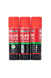 Oppland Kırtasiye Glue Stick Yapıştırıcı Büyük Boy Güçlü Yıkanabilir Kolay Uygulanır Solvent içermez Dayanıklı 3 Adet