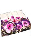 Levidor Mor Twill Saf İpek Eşarp