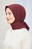 Levidor Bordo Pamuk Cazz Kare Eşarp