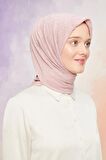 Levidor Pembe Kraş Şifon Eşarp