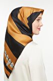 Levidor Camel Twill Saf İpek Eşarp