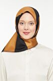 Levidor Camel Twill Saf İpek Eşarp