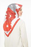Levidor Kırmızı Trend Twill Eşarp