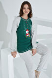 Etoile Pamuklu Kadın Pijama Takımı 98254 Yeşil