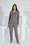 Etoile %100 Pamuk Uzun Kol Kadın Pijama Takımı