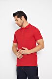 Orange Safety Kırmızı Kısa Kol Polo Yaka T-Shirt