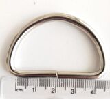 D Halka 4 cm Gümüş