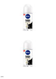 83784 NIVEA BLACK & WHITE İPEKSİ PÜRÜZSÜZLÜK ROLL-ON 2 ADET