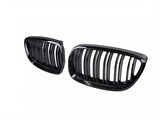 Bmw 3 Serisi E92 2006-2009 Uyumlu M3 Görünüm Panjur ( Çift Çizgi Böbrek ) Pıano Black