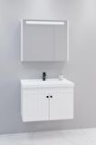 Avien 80 Cm Banyo Dolabı Npl Led Aynalı - Boy Dolap Hariç