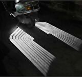 Pazariz Araba motosiklet melek kanatları LED projeksiyon lambası lazer karşılama ışığı Beyaz