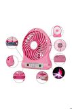 <p> 3 Kademeli Şarjlı Masa Üstü Usb Mini Taşınabilir Vantilatör Fan Pembe</p>