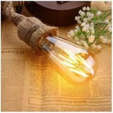 8W Rustik LED Ampul ST64 E27 Amber