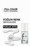 Flormar Yoğun Pigmentli Parlak Oje- Full Color Nail Enamel- Fc01 Over The Alps -8690604310371
