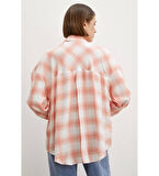 Ekoseli Oversize Gömlek