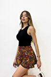 Desenli Şort