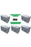 12V 100AH KARAVAN AKÜSÜ 5Lİ PAKET JEL AKÜ GÜNEŞ ENERJİ AKÜSÜ