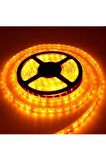 İç Mekan 5050 3 Çipli Silikonsuz 5 Metre Şerit Led Amber