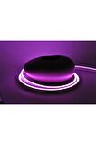 220V 2835 120 ledli 5 metre neon led pembe ve 220v neon için güç kablosu