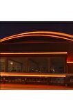 220V 2835 120 ledli 3 metre neon led amber ve 220v neon için güç kablosu