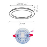 18W Marin Ayarlanabilir  10-30 VOLT Günışığı Panel Armatür