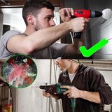 2 Adet Matkap Ucu Toz Toplama Tutucu Esnek Akordiyon Körük, Standart matkap uçları ve darbeli matkaplar ile uyumlu