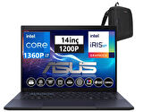 Asus Expertbook B3404CVA-I7161TBB0D Intel Core I7 1360P Ddr5 32GB 512GB SSD 14" Fullhd+ IPS WINDOWS11PRO Taşınabilir Bilgisayar I7161TBB0DW07+WEBLEGELSINÇANTA