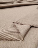 Bej Krem Diagonal Desenli Jakarlı İnterlok Kumaş Yumuşacık Esnek Hırkalık & Kazaklık En: 145cm