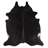 Hakiki Deri Dana Postu Düz Siyah 200 x 210 cm - 61241