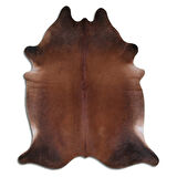 Hakiki Deri Dana Postu Düz Kahve 180 x 210 cm - 60533