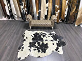 HAKİKİ DERİ DANA POSTU SİYAH - BEYAZ 185 x 235 - 0701000021