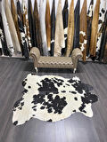 HAKİKİ DERİ DANA POSTU SİYAH - BEYAZ 185 x 235 - 0701000021